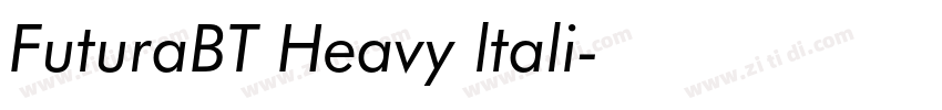 FuturaBT Heavy ltali字体转换